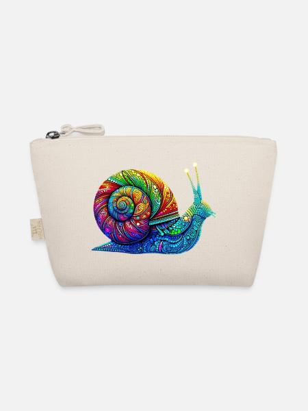 Schnecke - Bio-Täschchen - Natur
