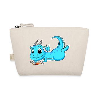 Dragon Book Reading - Organic Pouch - nature - Front