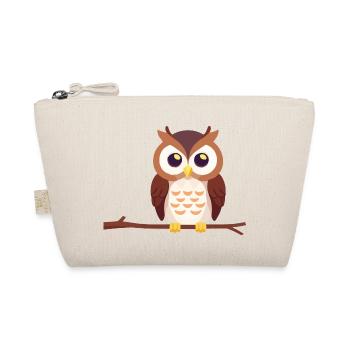 Eagle Owl Owl Bird on Branch - Organic Pouch - nature - Front