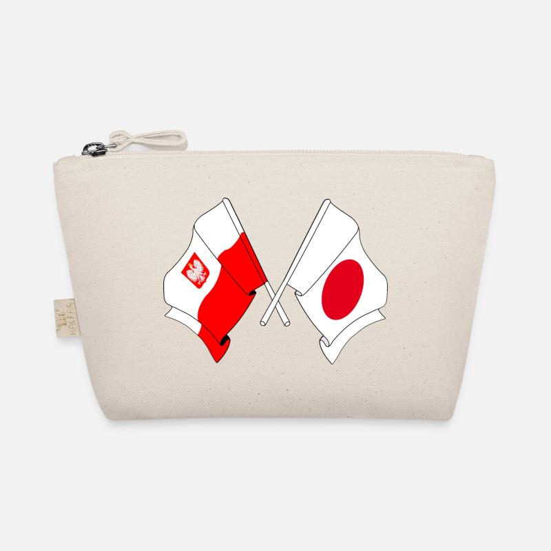 Drapeau de la Pologne et drapeau du Japon croisés Trousse biologique