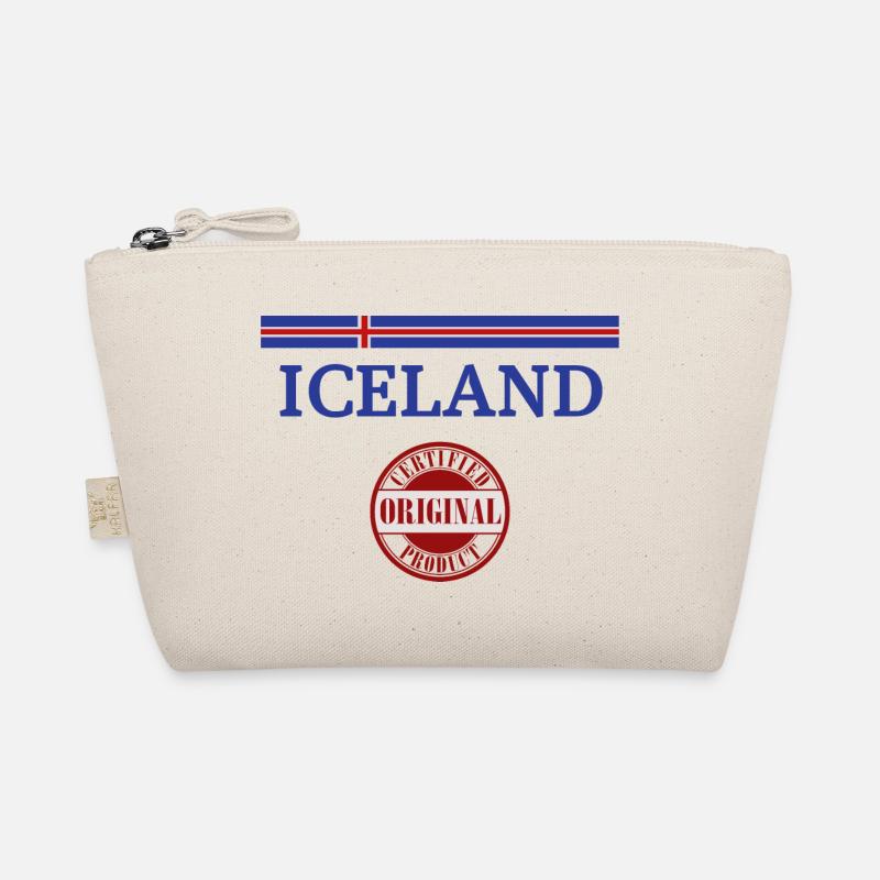 Flagge von Island, Isländischer Stolz Bio-Täschchen