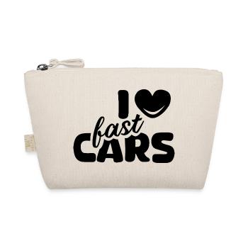 i love cars cars sports car tuner icon graphic - Organic Pouch - nature - Front