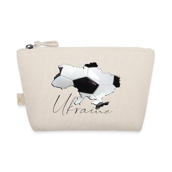 Ukraine Map Framed Real Football EN - Organic Pouch - nature - Front