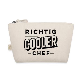 Richtig cooler Chef - Bio-Täschchen - Natur - Vorne
