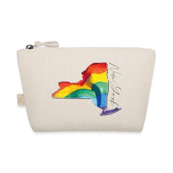 New York (United States) | Real Flag | LGBTQIA+ Script - Organic Pouch - nature - Front