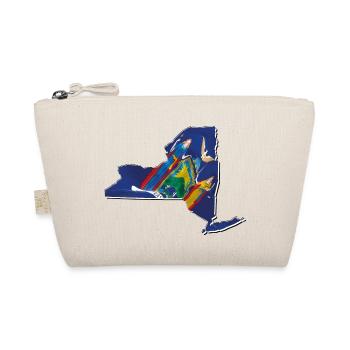 New York (United States) | Real Flag | Flag Map - Organic Pouch - nature - Front