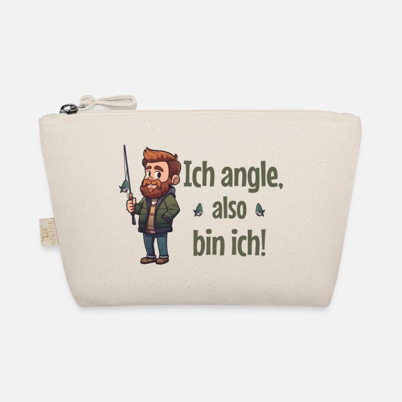 Ich angle, also bin ich! - Angler Bio-Täschchen