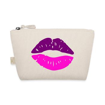 lippen kuss - Bio-Täschchen - Natur - Vorne