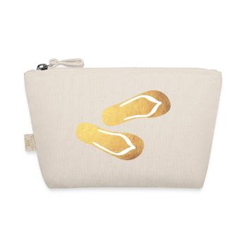 Slippers Flip Flops Gold Glamping Luxury Beach - Organic Pouch - nature - Front