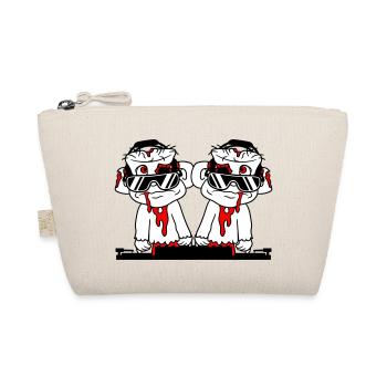 DJ Zombies Friends Team Horror Halloween Mixer - Organic Pouch - nature - Front