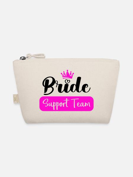 bride support team - Bio-Täschchen - Natur - Vorne