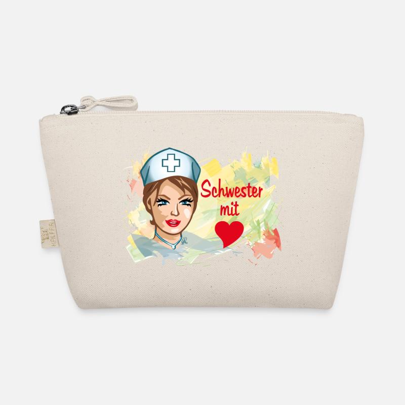 Schwester mit Herz Pflegehelden Bio-Täschchen