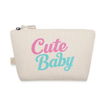 Cute baby - Organic Pouch - nature - Front