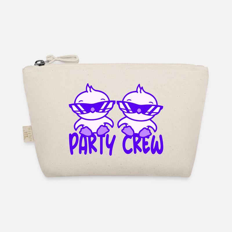 Two Chicks Party Crew Chicks Birds 2 Friends Team Organic Pouch