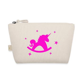 Unicorn Rocking Horse - Organic Pouch - nature - Front