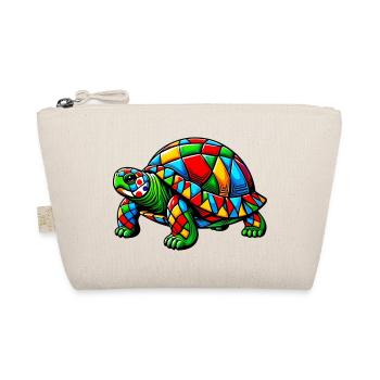 Harlequin Tortoise - Organic Pouch - nature - Front