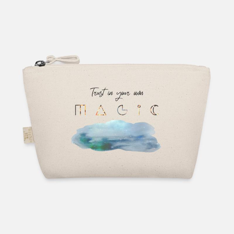 Trust in your own Magic Schriftzug witchy Wolke - Bio-Täschchen - Natur