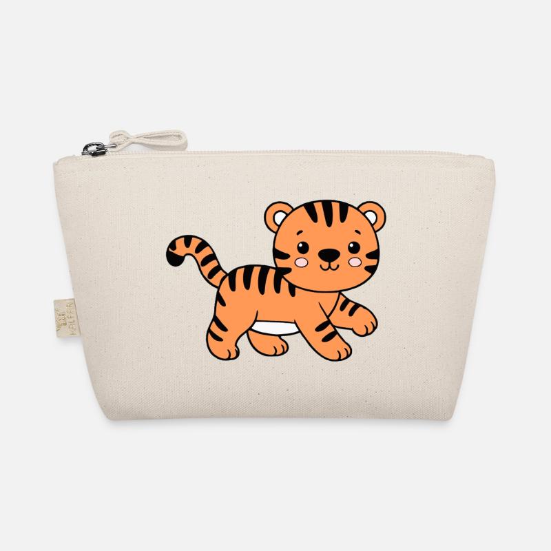 Tiger - Bio-Täschchen - Natur