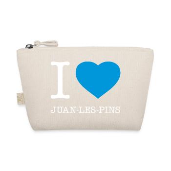 I LOVE JUAN LES PINS France - Bio-Täschchen - Natur - Vorne