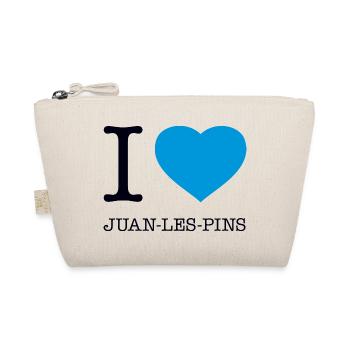 I LOVE JUAN LES PINS - Bio-Täschchen - Natur - Vorne
