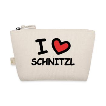 I Love Schnitzl - Organic Pouch - nature - Front