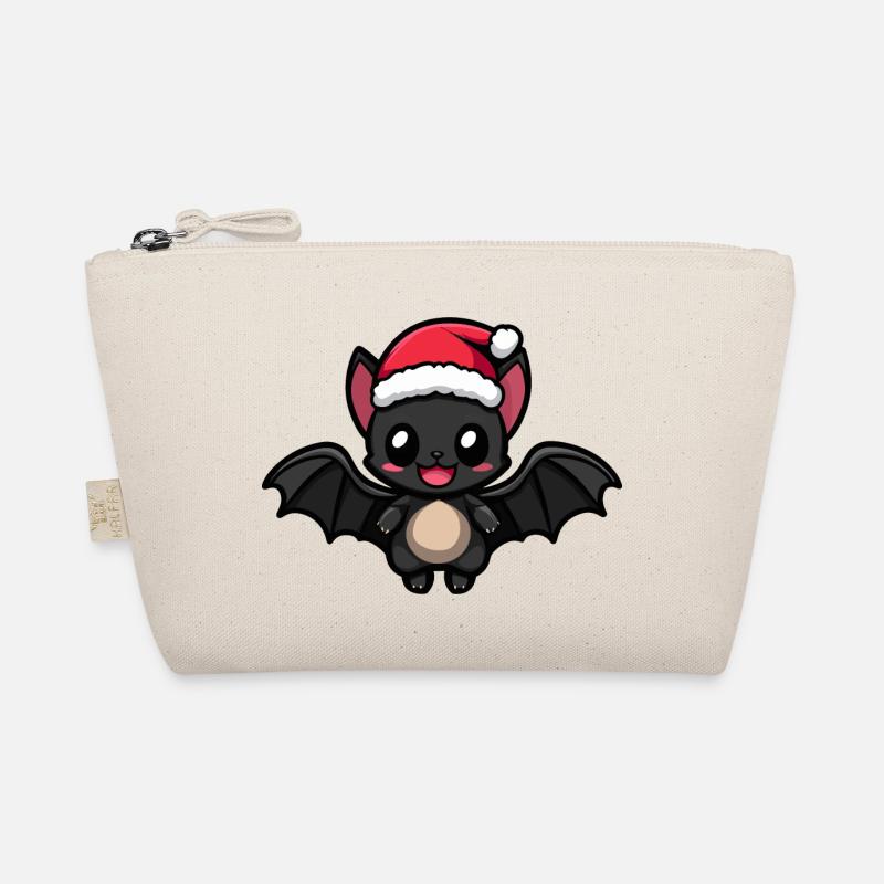 Bat Christmas Organic Pouch