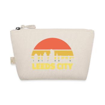 Leeds City Skyline Rétro Coucher de soleil Silhouette - Trousse biologique - nature - Devant