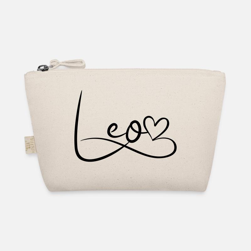 Leo Name First Name Heart Decor Organic Pouch