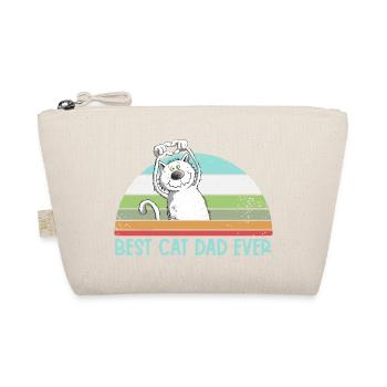 Best Cat Dad Katzen Papa Vintage Katzenliebhaber - Bio-Täschchen - Natur - Vorne