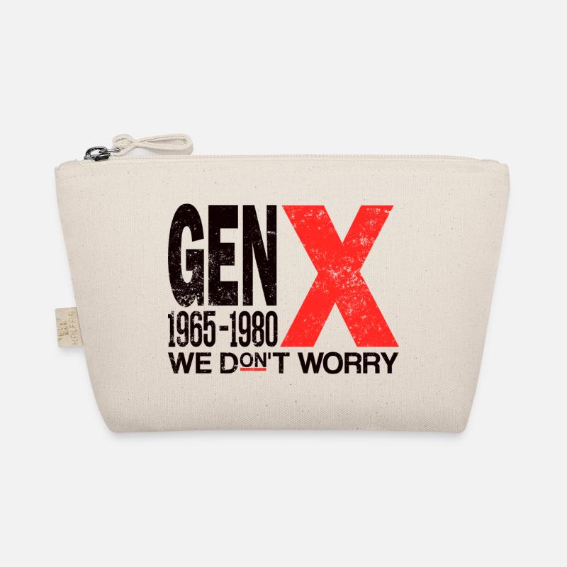 Generation X – Old School & Proud - Bio-Täschchen - Natur