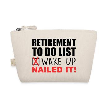Retirement Design For Men Women Retired People - Organic Pouch - nature - Front