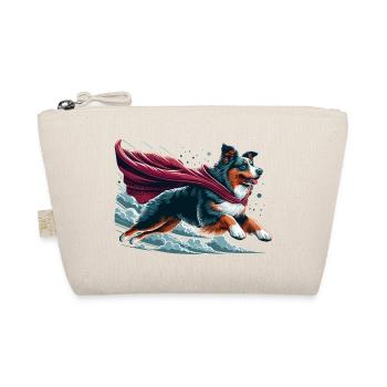 Super Dog Australian Shepherd Sheppie Gift - Organic Pouch - nature - Front