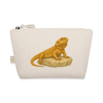 Yellow gecko on rocks - Organic Pouch - nature - Front