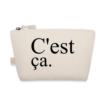 French Chic Cest Ca Französisch Style Paris - Bio-Täschchen - Natur - Vorne