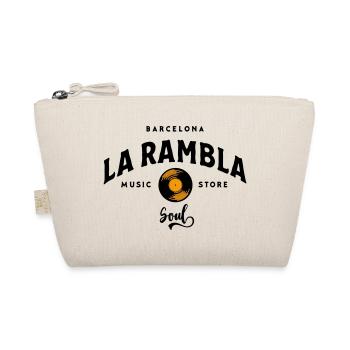 "La Rambla Soul" Barcelona Vintage Music Store - Organic Pouch - nature - Front