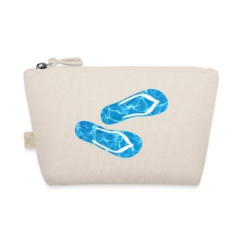 Slippers Pool Flip Flops Camping Water Holidays Fun - Organic Pouch - nature - Front