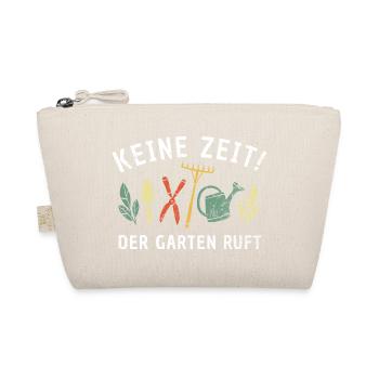 Keine Zeit - Der Garten Ruft Retro Gärtner Natur - Bio-Täschchen - Natur - Vorne
