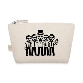Groom Team Party Bachelors - Organic Pouch - nature - Front