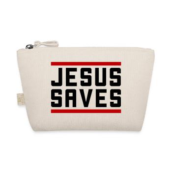 Jesus Rettet Christlich - Bio-Täschchen - Natur - Vorne