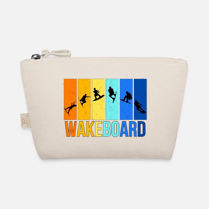Wakeboarding in bright colors Organic Pouch
