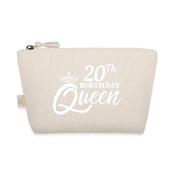 20th Birthday Queen  - Organic Pouch - nature - Front