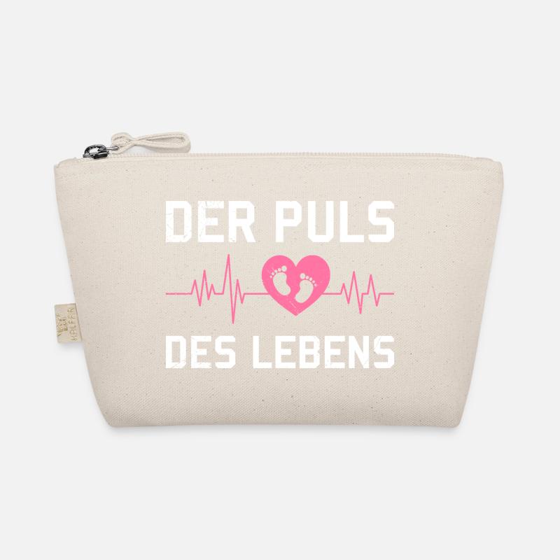 Werdende Mutter DER PULS DES LEBENS Lustig Bio-Täschchen
