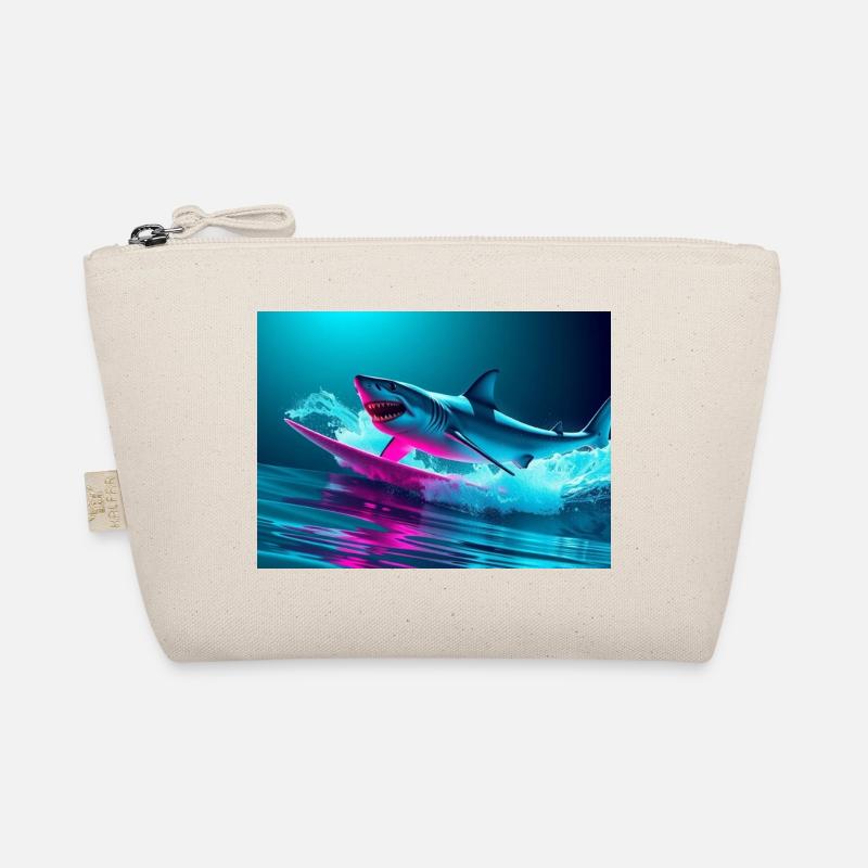 Neon Shark Sprinter Design Organic Pouch