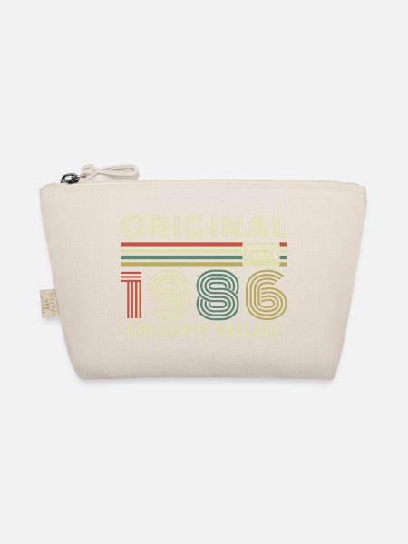 Original 1986 Jahrgang Vintage Geburtstag Retro - Bio-Täschchen - Natur