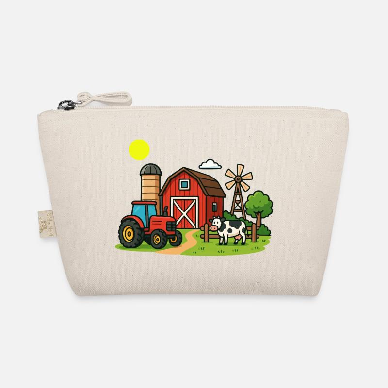 Illustration de scènes de ferme rurale Trousse biologique