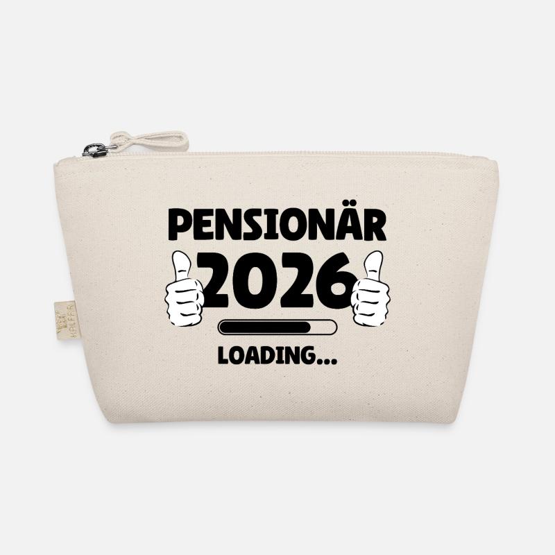 Pensionär 2026 Thumbs Up Design - Bio-Täschchen - Natur