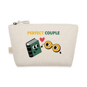 Perfect Couple: Cloud and Umbrella Fun - Organic Pouch - nature - Front