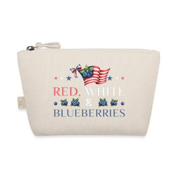 Red White & Blueberries Patriotic Design - Bio-Täschchen - Natur - Vorne