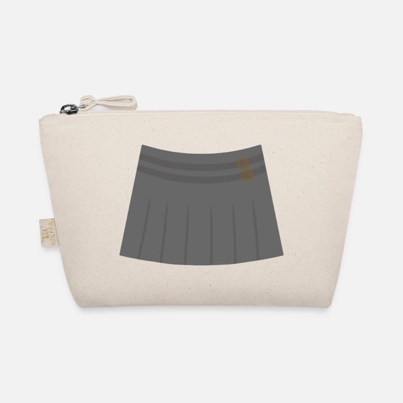 Jupe plissée grise avec boucles Trousse biologique