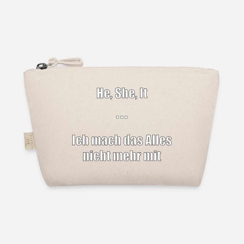 He, She, It Meme Shirt – For Teachers and Students Organic Pouch
